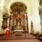 Interiér kostela sv. Víta v Tuchoměřicích